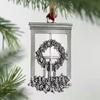 Santa Claus Solid Pewter Christmas Tree Ornament Christmas Decorations  Christmas Festive