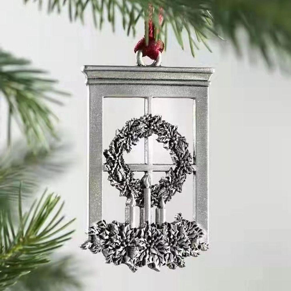 Santa Claus Solid Pewter Christmas Tree Ornament Christmas Decorations  Christmas Festive