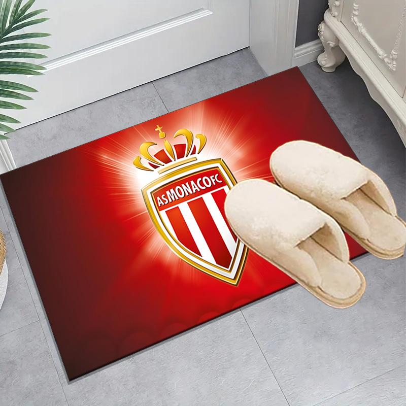 1PC As Monaco Crest Floor Mat for Living Room, Game Rooms, Office, Bedroom, Office Floor Mat Playful Design, Christmas fan gifts