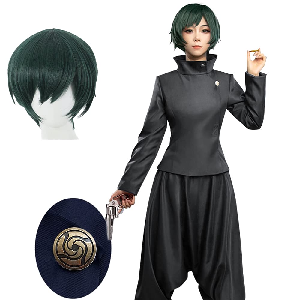 [NB] NANAJP Zen'in Mai Cosplay Costume with Wig, Zen'in Mai, Jujutsu Kaisen, Unisex, Halloween, Event, Christmas (Zen'in Mai + Wig, Size XL)