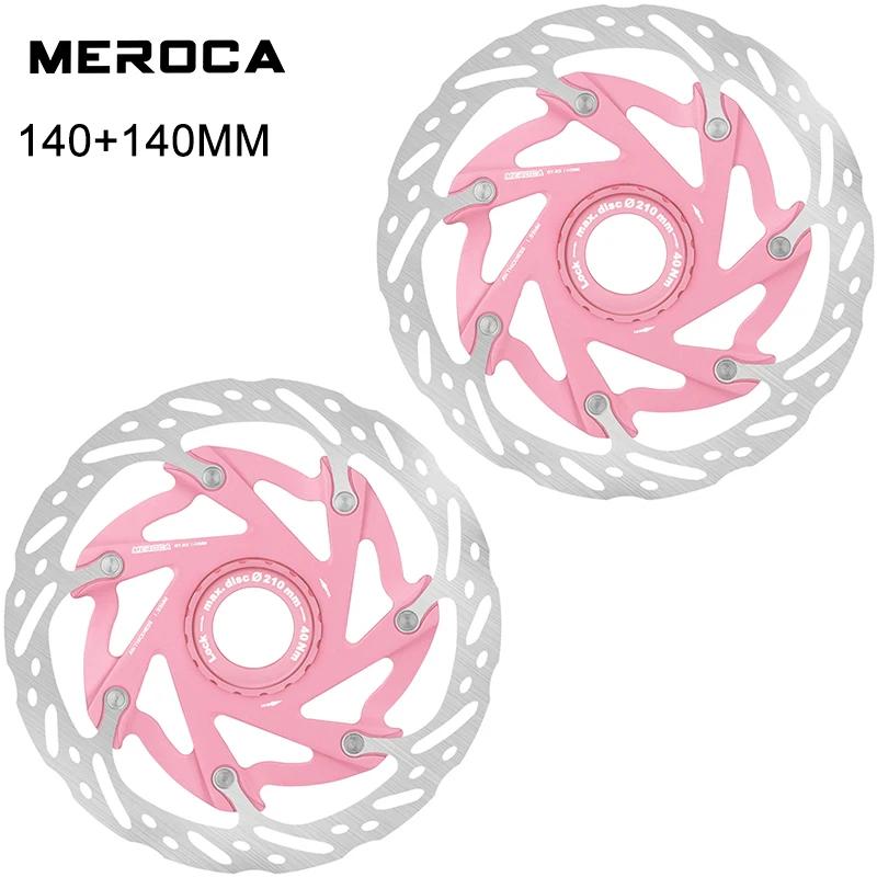 MEROCA XR Bicycle Brake Rotor 140MM 160MM Bike Centerlock Rotor Heat Dissipation Floating Rotors Cycling Parts