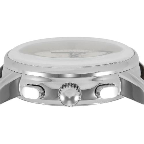 Zeppelin ATRANTIC Watch, 43mm, German, Brown, Ivory Dial, Stainless Steel, Automatic, Men's, 8422-5