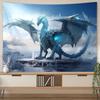 Blue Dragon Tapestry Background