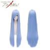 Esdeath Cosplay Wig 100cm Ice Blue Hair Natural Style European Brand