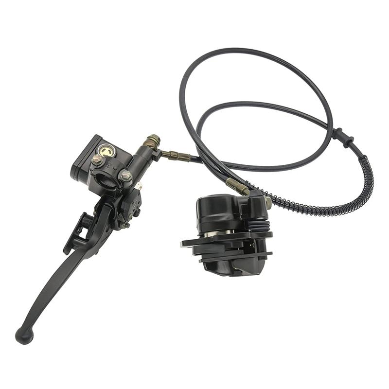 A16P-Left Hydraulic Brake Master Caliper Rear Hand Hydraulic Disc Brake Assembly For Dirt Bikes ATV Quad 110Cc 125Cc 140Cc