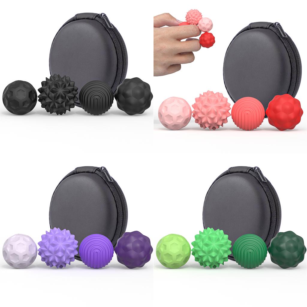Children Sensory Magnetic Balls Calming Toy for Stress Relief and Anxiety Novelty Silicone Balls Gadget Textured Toy