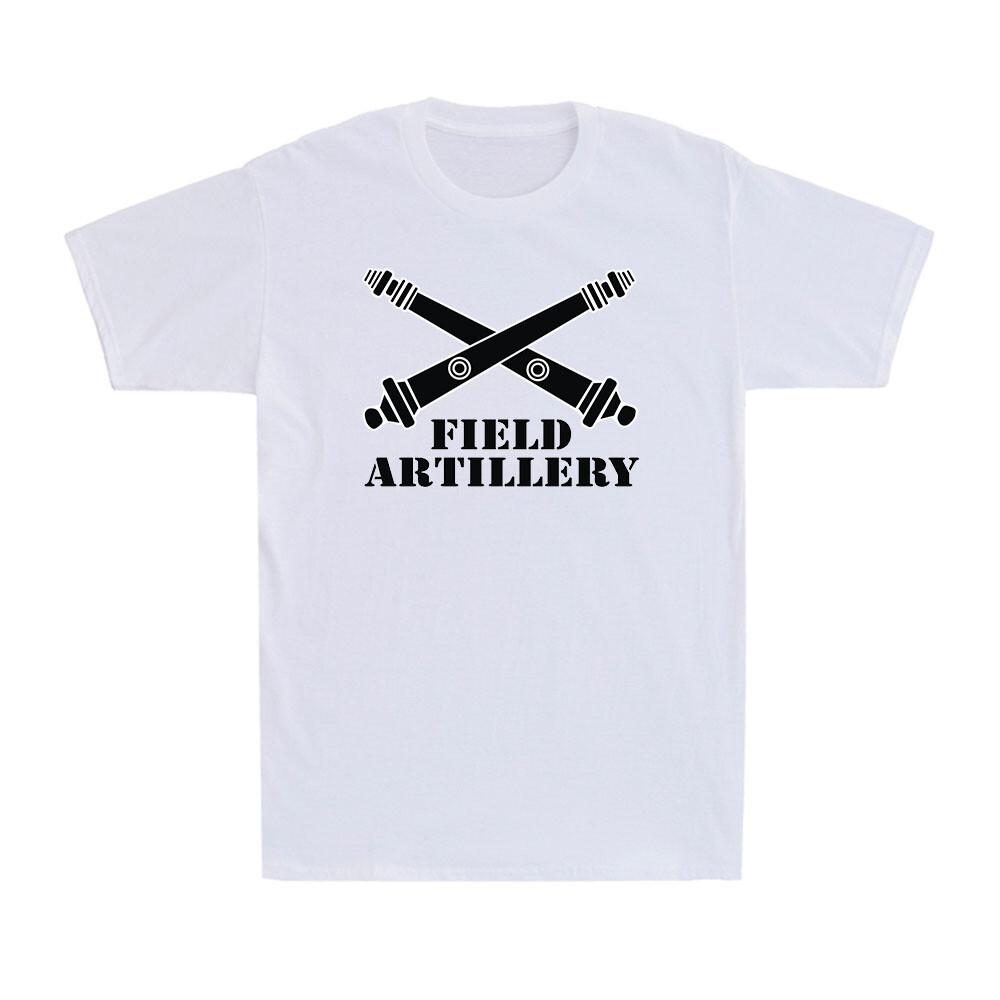 US Army Field Artillery Branch Insignia Crossed Cannons Veteran Graphic T-Shirt