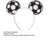 Soccer Fan Headband, Team Spirit Hair Hoop, Football Theme Party Headwear for Game Day, Fan Celebration
