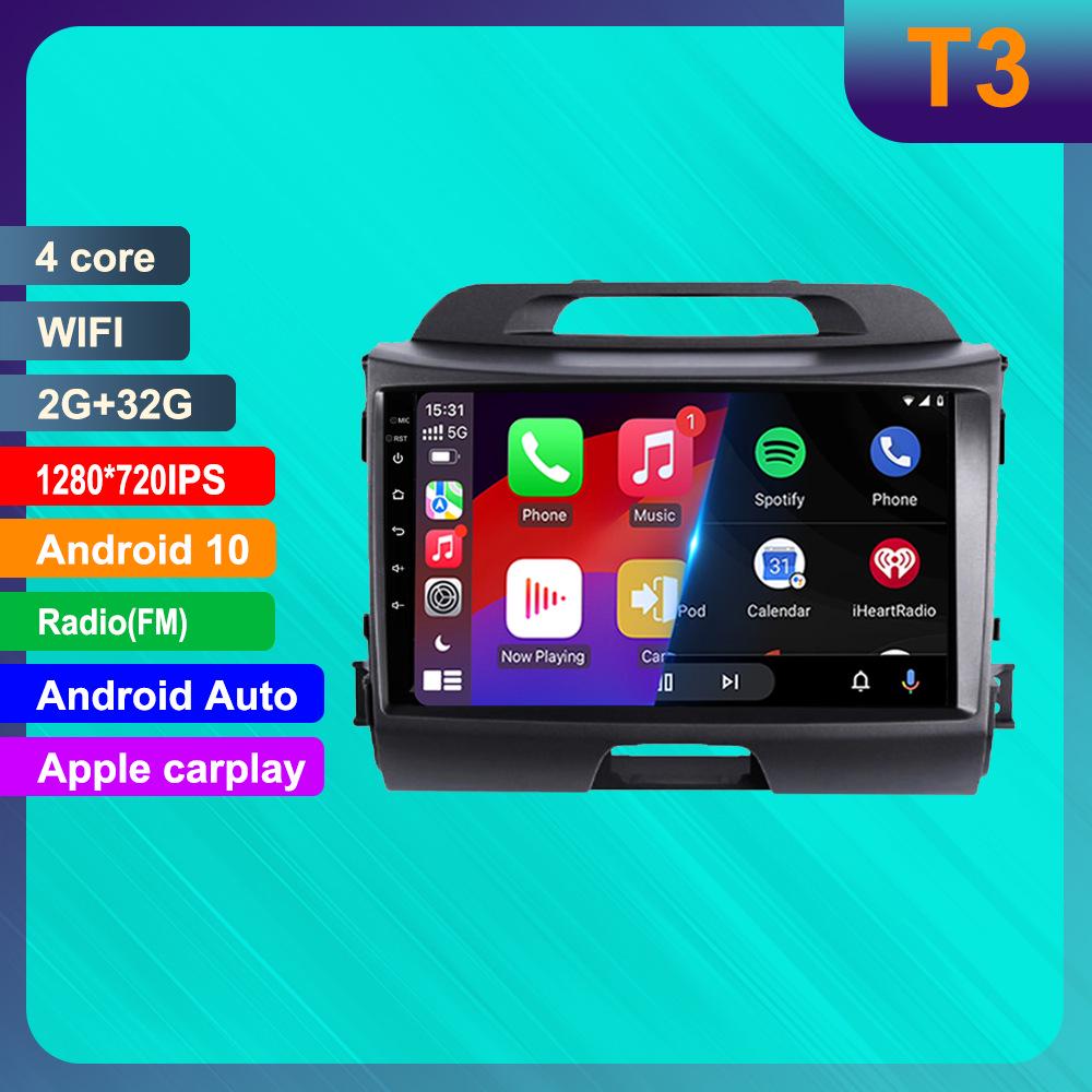 Kia Sportage 3rd Gen Android GPS Navigation with Carplay & HD Reverse Camera