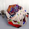 1pc Outdoor Umbrella with Anime Character Design - Automatic Opening/Closing, Portable 3-Fold Design, 8-Rib Iron Frame - Perfect Gift for Fans, T