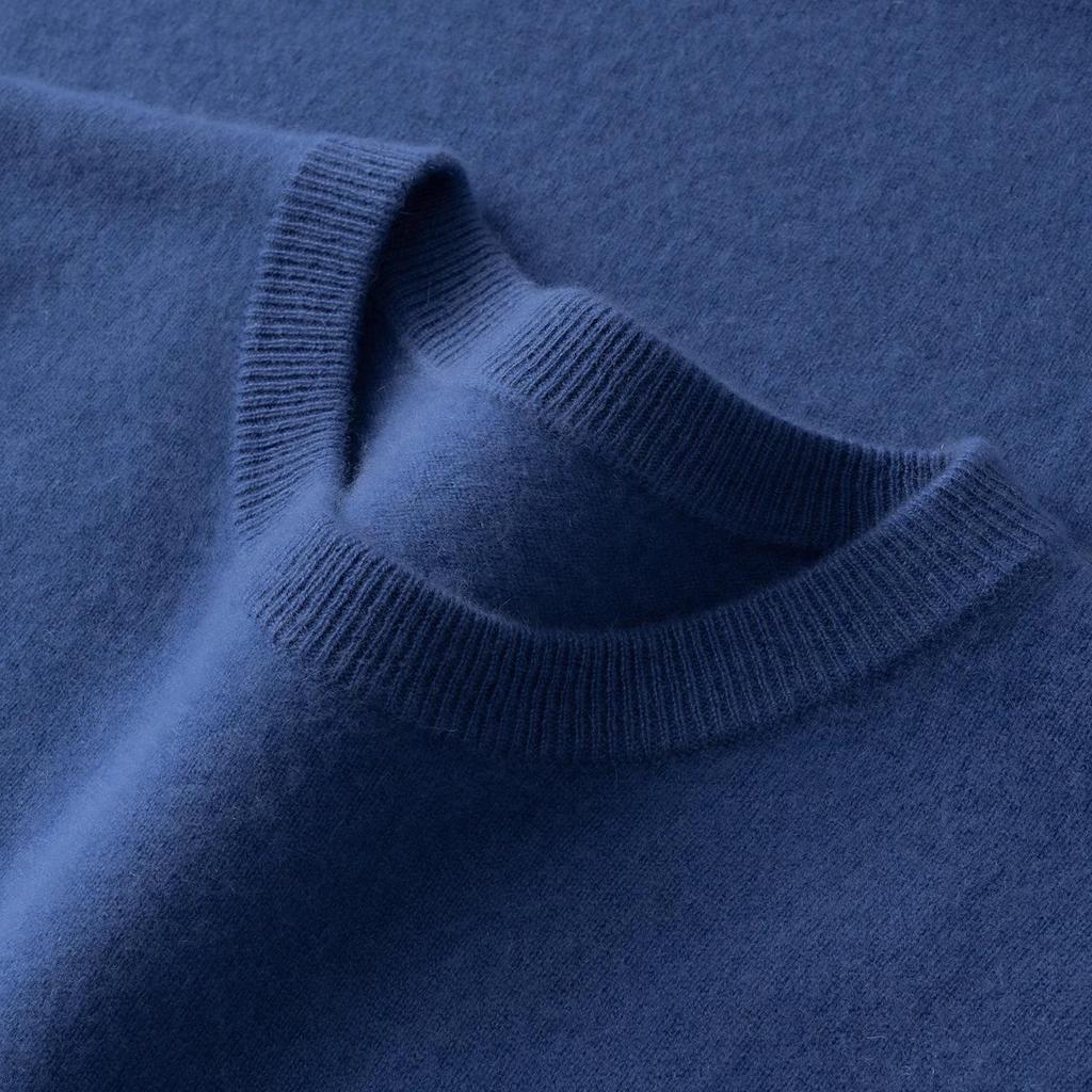 Pull en Cachemire pour Homme: Pull Col Rond Bas, Style Décontracté Chic pour l'Automne/Hiver 2025