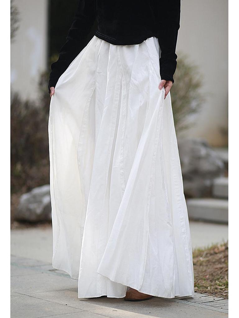 New Style Women's Summer Tencel Zen High Waist Midi Skirt - 4 Colors