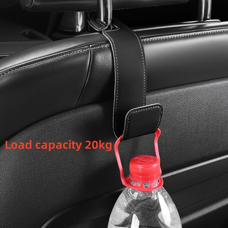Car Hooks, Car Seat Back PU Leather Storage Hook, Multi-function Hanger For Keys Purse, Handbag Earphone Charging Cable Umbrellas Coats Car Organizer