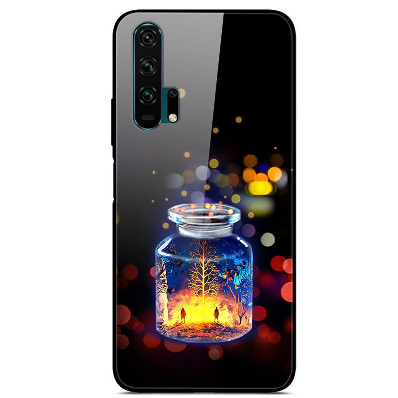 For Honor 20 Cases 20S 20Pro V20 Tempered Glass Hard Back Cover For Huawei Honor 20 Phone Cases Honor20 Pro Cover Honor20S V 20