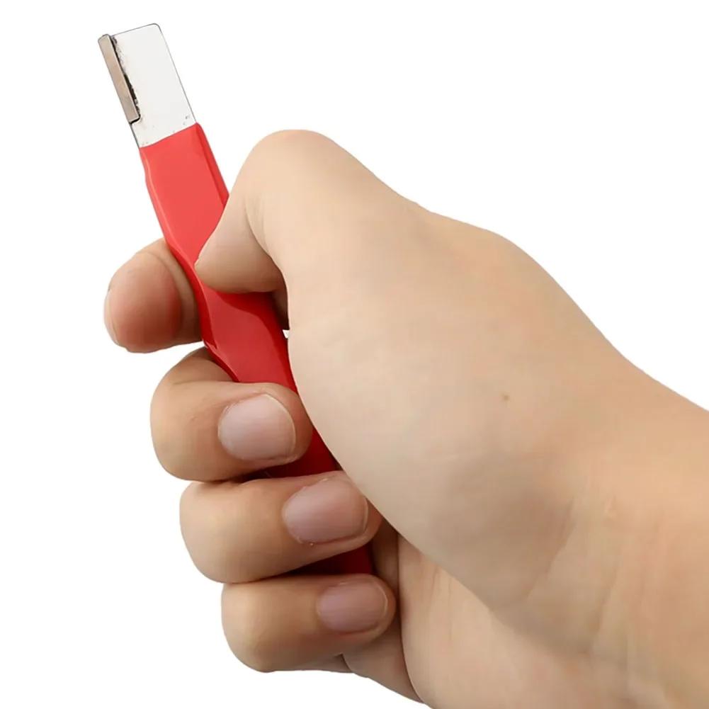 2pcs Pruning Sharpening Stone Scissors Sharpener Blade Grinding For Pruning Scissors Hand Tools Metal Mini With Lid Pocket