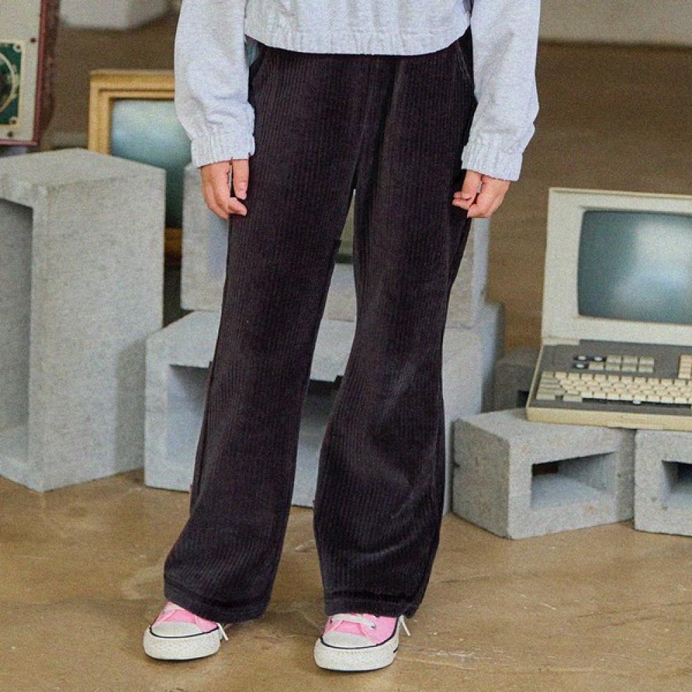 

Olivan Velour Point Label Pants Charcoal charcoal/110