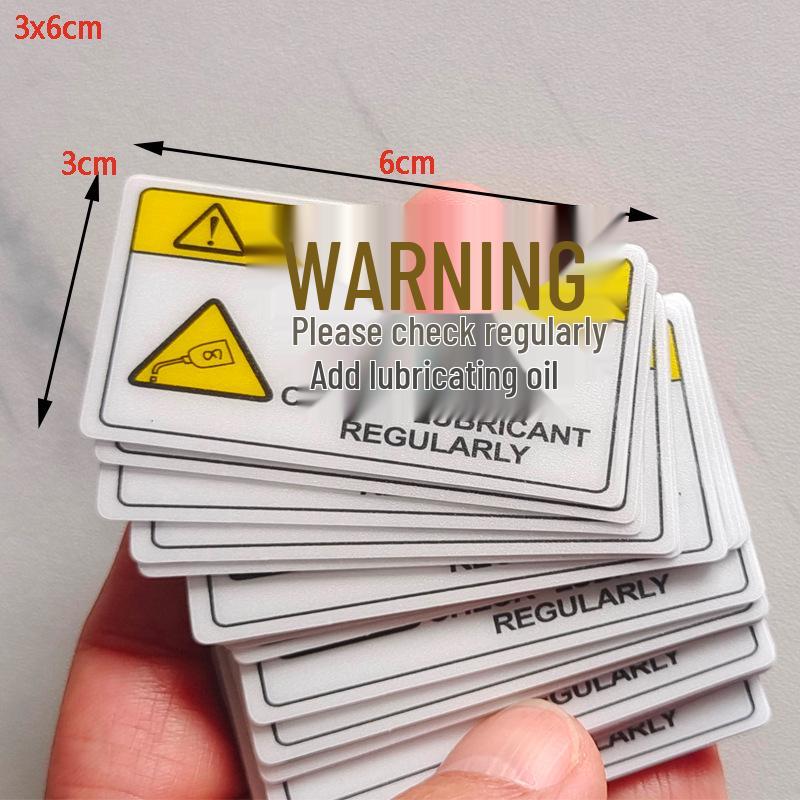 PVC Electric Shock Hazard Warning Sign for Mechanical Equipment
