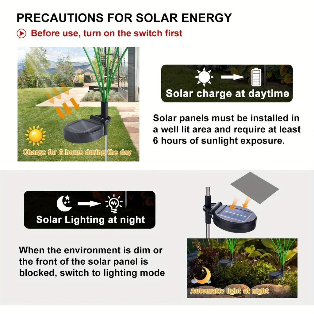 Solar Powered Butterfly Lights Lifelike Butterflies Outdoor Lawn Light for Garden