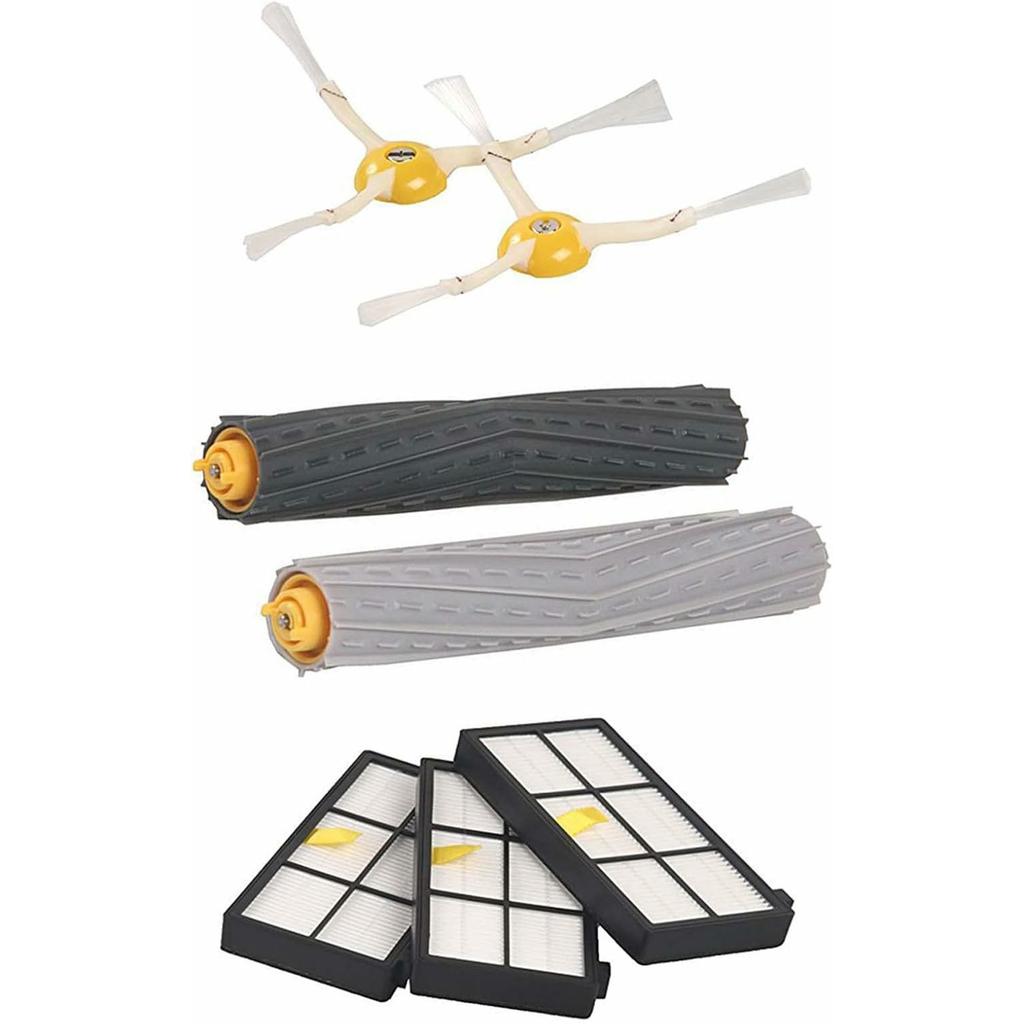8Pcs Replacement Parts Kit for iRobot Roomba 800/870/880/960/980 Main Brush Side Brush Filter Set