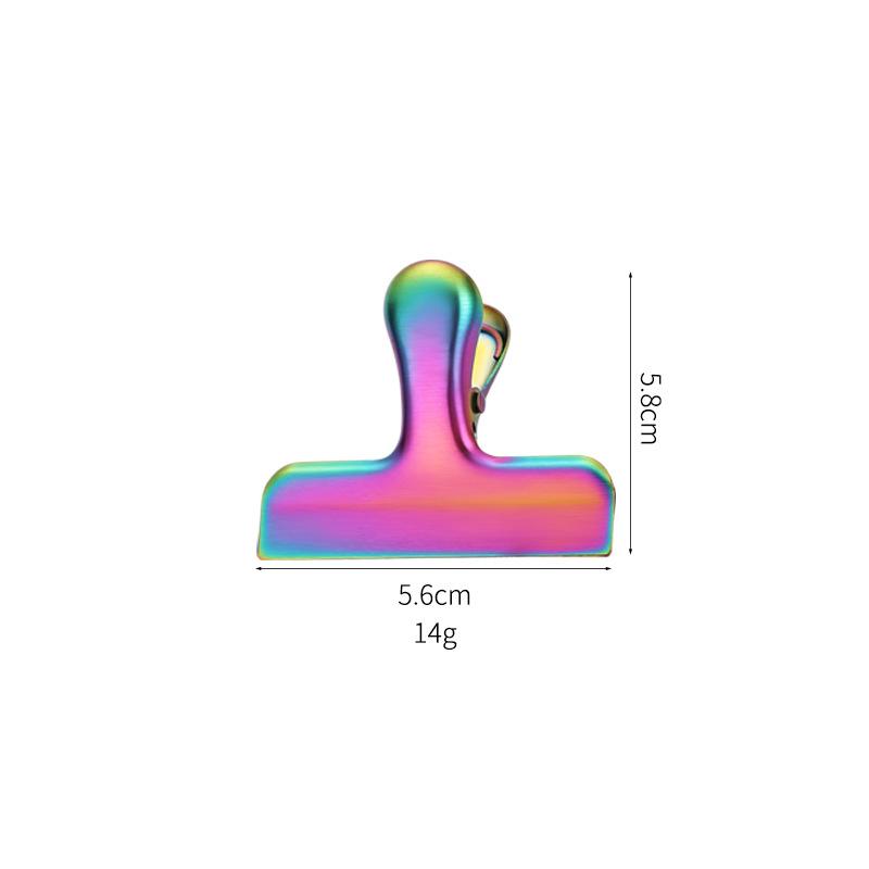 Stainless Steel Sealing Clip Kitchen Food T-shaped Clip Fresh-keeping Bag Clip Snack Clip Moisture-proof Sealing Clip File Small Clip