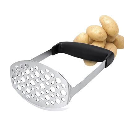 1PC Potato Mud Crusher, Sweet Potato Fruit and Sweet Potato Mud Crusher, Non-slip Handle, Stainless Steel