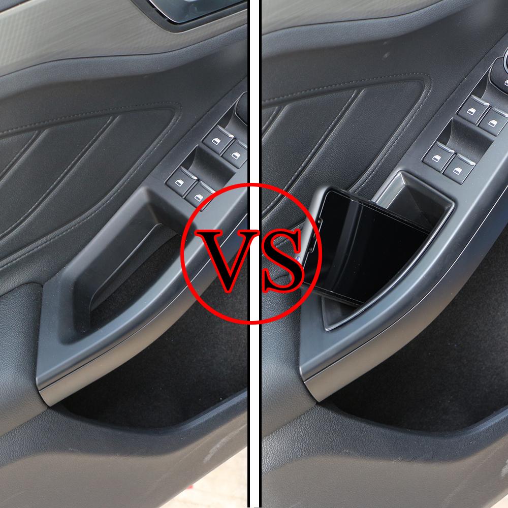 Auto Tür Aufbewahrungsbox für Ford Focus MK4 2019 2020 2021 2022 ABS Vordertüren Plattenverkleidungen Linien Zubehör 2 Stück Auto Styling