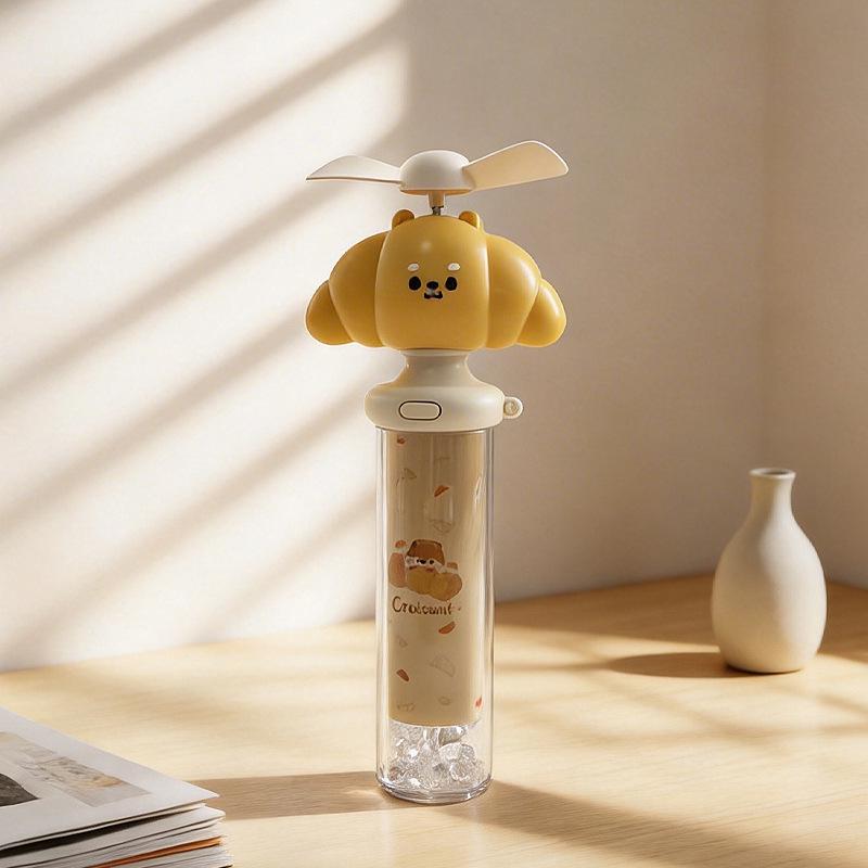 Portable Mini Handheld Fan with Lanyard and Custom Logo - USB Rechargeable for Outdoor Use