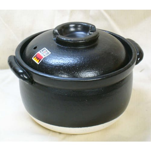 Fluffy Rice Cooker, 3-cup capacity, double-lidded, Yokkaichi Bankoyaki (Made in Japan) [Authentic 3-cup capacity]
