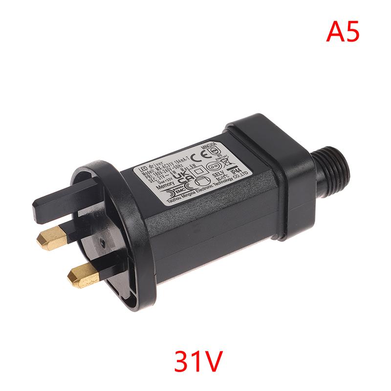 AC 220V To 24V/31V DC 6W 8 Functional LED Lamp Driver EU US UK Plug Switch Adapter IP44 Waterproof Laser Lighting Accessories