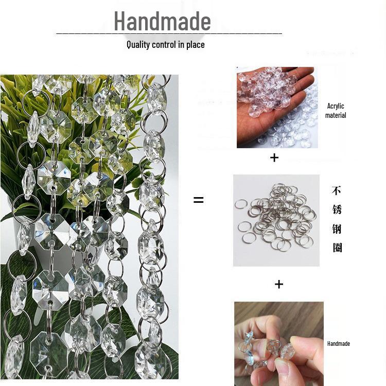 Crystal Bead Chain Wedding Venue Ceiling Decoration