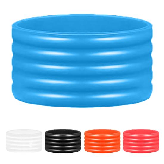 5Pcs Silicone Racket Handle Grip Ring Non-Slip Absorbent Tennis Pickleball Racquetball Badminton Squash Bat Overgrip Handle Band