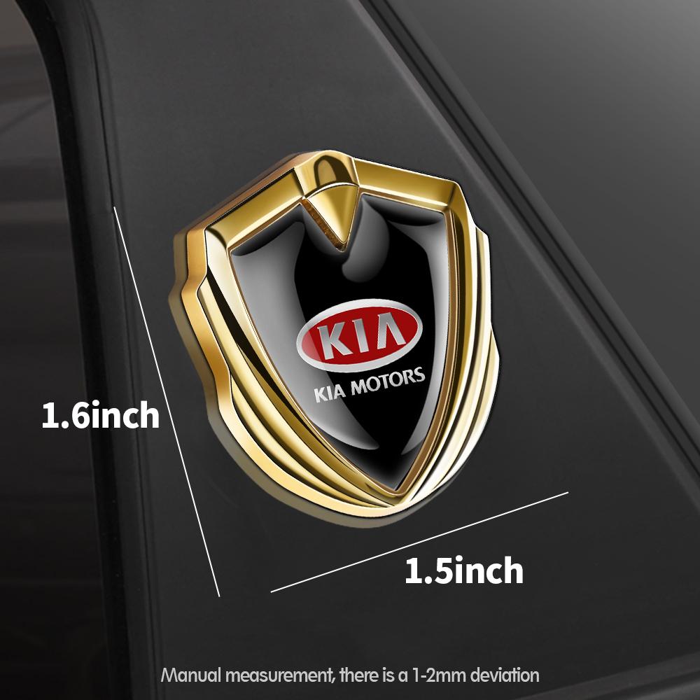 WJSM2 1Pc Car Style Body Trunk Decoration Sticker 3D Metal Emblem Decal For Kia Sportage Rio Soul Ceed Optima Picanto Sorento Cerato