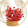 Chinese Flower Basket Ornament Decorative Desktop Photo Props Spring Festival Wall Hanging Harvest