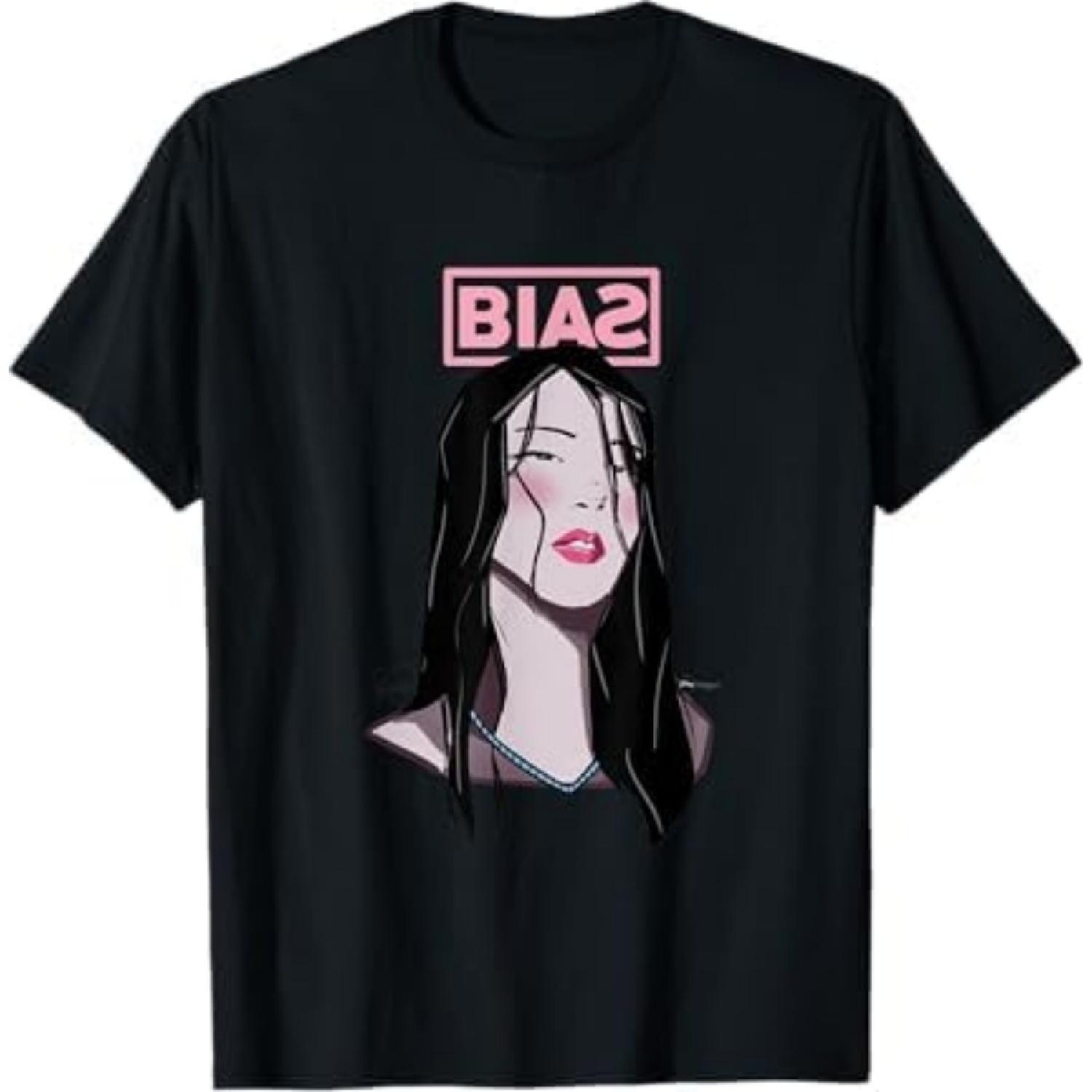 Футболка Jisoo BIAS DT5 Мужская Женская Майка Свитшот Худи Черный S