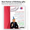 4PCS Donald Dancing Ornaments Valentine's Day Ornament Funny Birthday Gag Gifts for President Donald MAGA Ornament 2D Acrylic Home Decorations