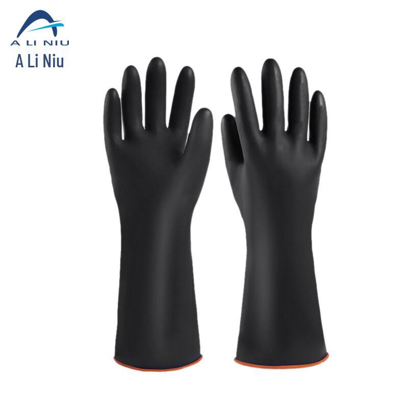 Aliniu AST-067 Industrial Acid & Alkali Resistant Gloves 55cm чёрный