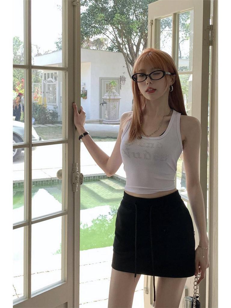 Midi sukně se stahovací šňůrkou s vysokým pasem - 2024 Léto Sexy Zeštíhlující Sukně Bodycon proti odhalení Kalhoty