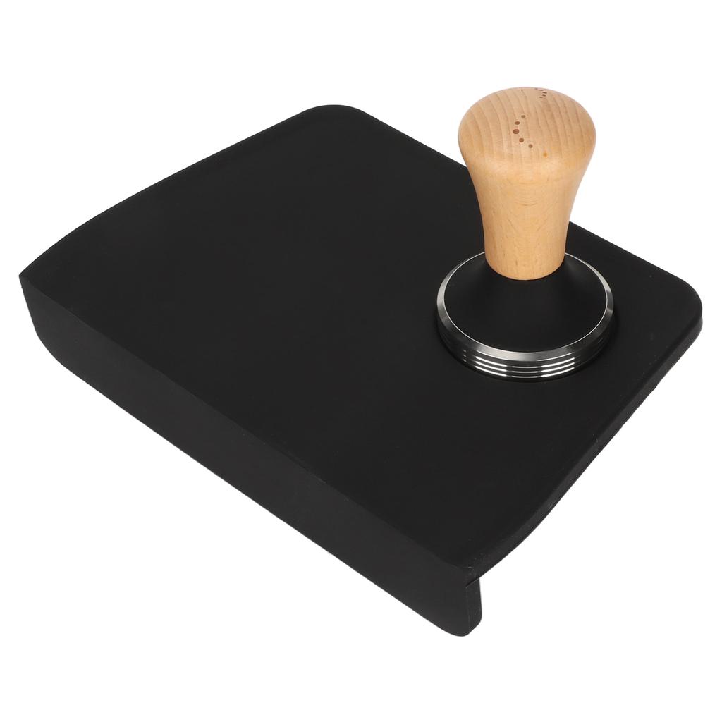 Coffee Tamper Mat with Tamper Slot Dustproof Oil Proof Tamping Mat Coffee Pad Tamper Kit