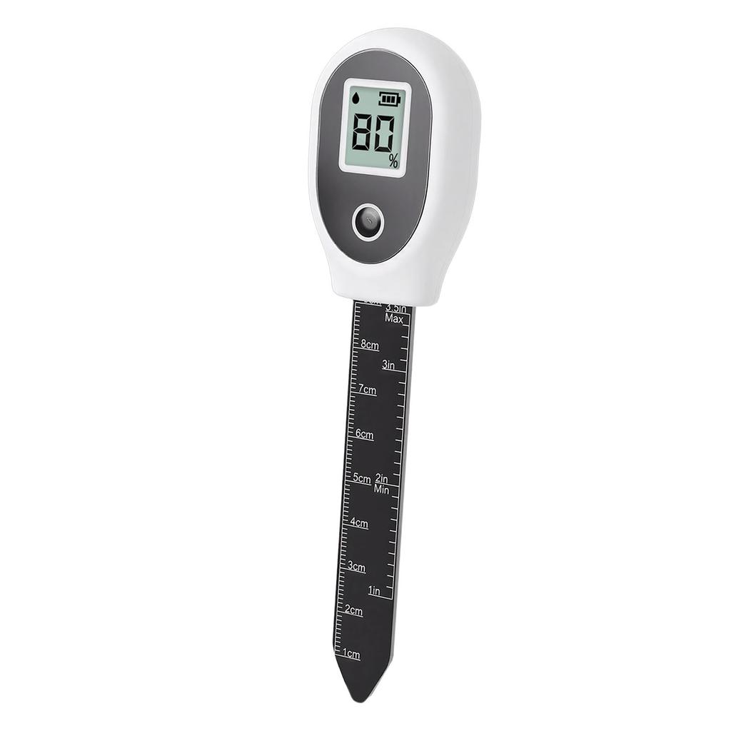Soil Meter Backlit LCD Digital Display Soil Humidity Tester with 91.4mm Probe for Garden Lawn Greenhouse