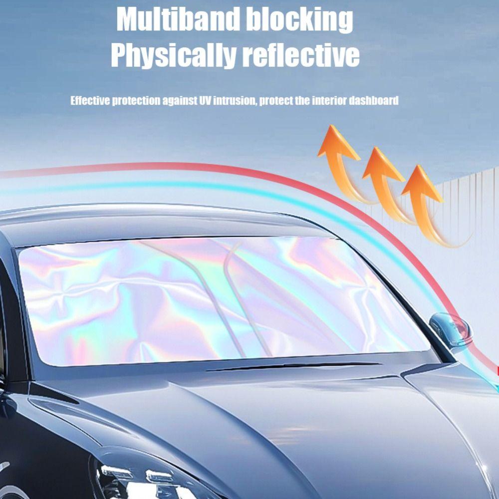 

Многополосный блокирующий солнцезащитный козырек для автомобиля Физическое отражение Солнцезащитный экран для автомобиля Тепловая завеса для улицы S