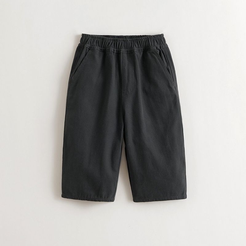 Mark Jenny Boys  Casual Versatile Banana Pants Baby Pure Cotton Pants 2026 Spring New Style 551299 Dawn Black 110