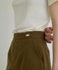 Aejeuipeu Fiore Midi Skirt (Brown)