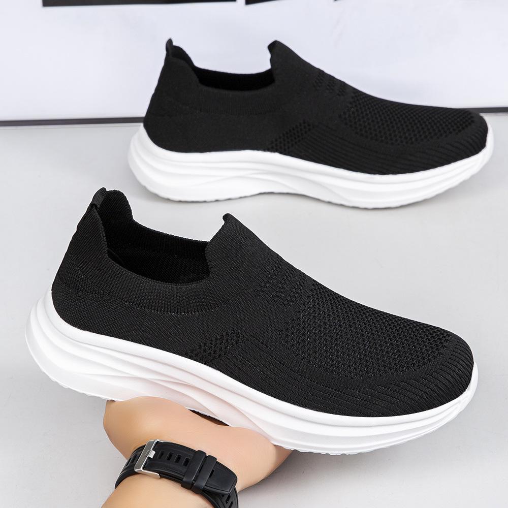 

Breathable Men s Slip-on Shoes: Lightweight, Non-slip, Soft Sole, Wear-resistant, Flat Bottom, Ideal for Casual and Driving. Size 42 чёрный