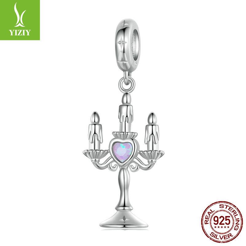 S925 Sterling Silver Pendant Jewelry Accessories Summer Small Fresh Hippocampus Earphones Diy Beaded Collection