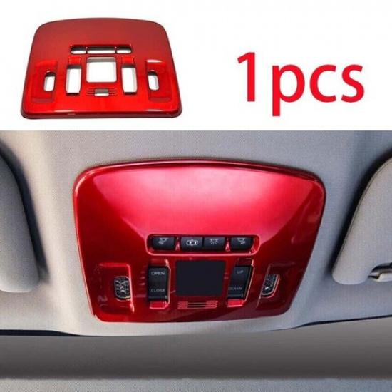 Glossy Red Front Reading Light Button Cover Trim 1PCS For Toyota Camry 2018-