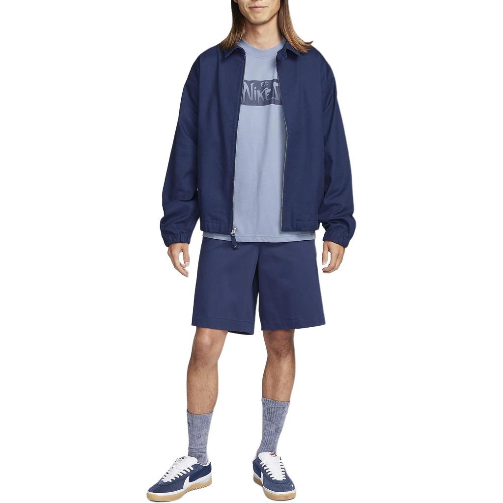 Nike T Shirts Men's Blue Crew Neck Moderate Straight Fit FQ3716-493