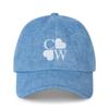 CHOWOO CROSS HEART DENIM CAP-BLUE