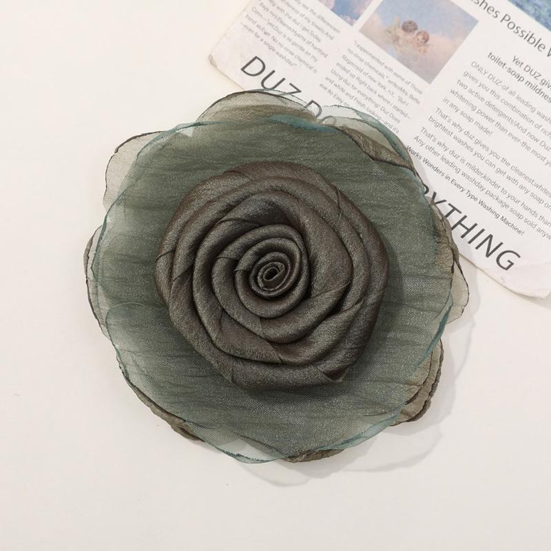 Elegant Flower Brooch Hair Clip Flower Hairpin Stylish Accessory Fashion Lapel Pin Headpieces Gift for Fashion Lover