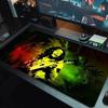 Bob Marley Poster Farbe Mauspads Großes Gaming Tischkissen Rutschfestes Laptop Tablet Großes Mauspads XXL Matte Mini PC Spielmatte Mit Verriegeltem Rand