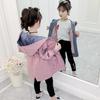 Girls Autumn Jackets Children's Clothing Hooded Outerwear Fashion Windbreaker Top Kids Coat 2 To 12 Years Old Baby Clothes
